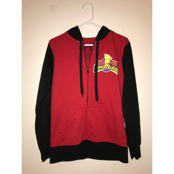 power rangers zip up hoodie